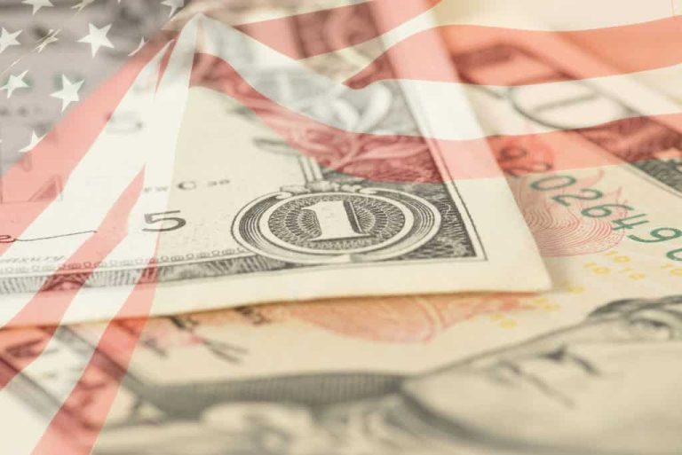 a close up of a cash