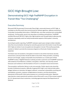 GCC High Brought Low cover